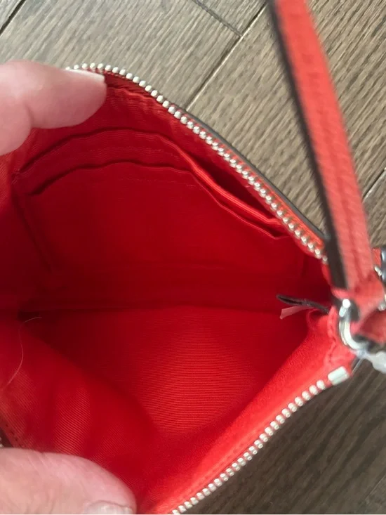 Coach Red Floral Zip Wristlet - Picture 5 of 5